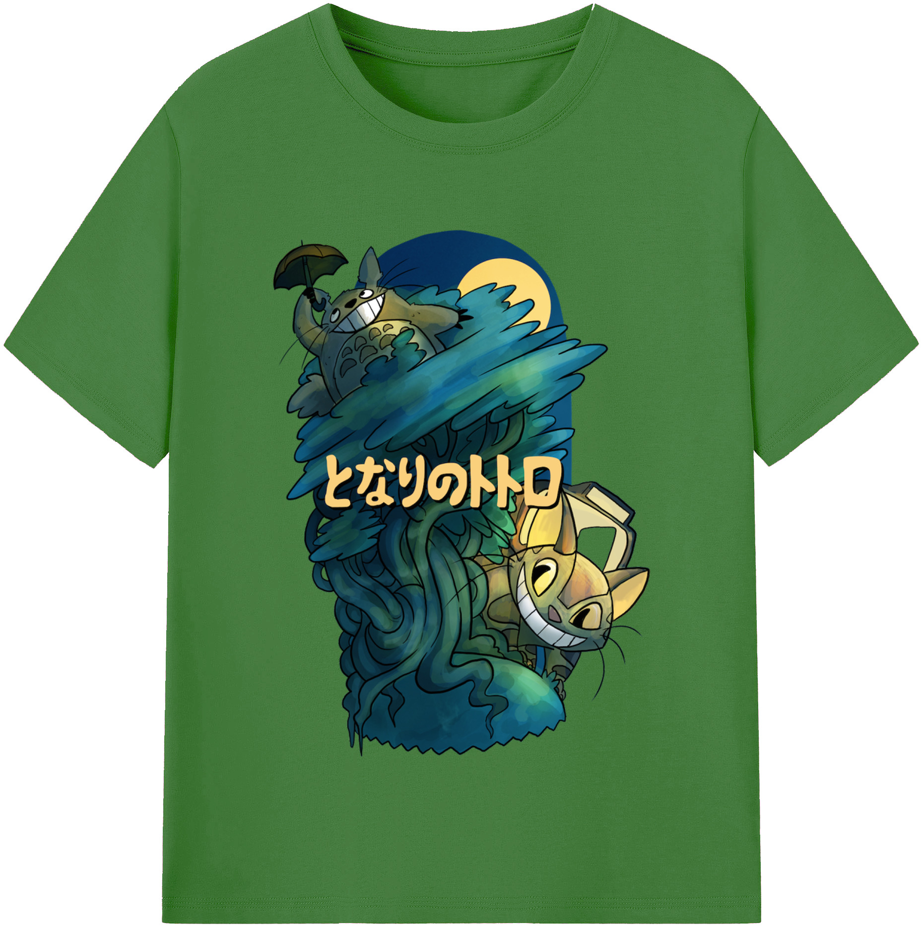 （画像用） となりのトトロ 草壁メイ 草壁サツキ My Neighbor Totoro Satsuki Kusakabe Mei Kusakabe レディースカジュアルプリントTシャツ（綿100％）